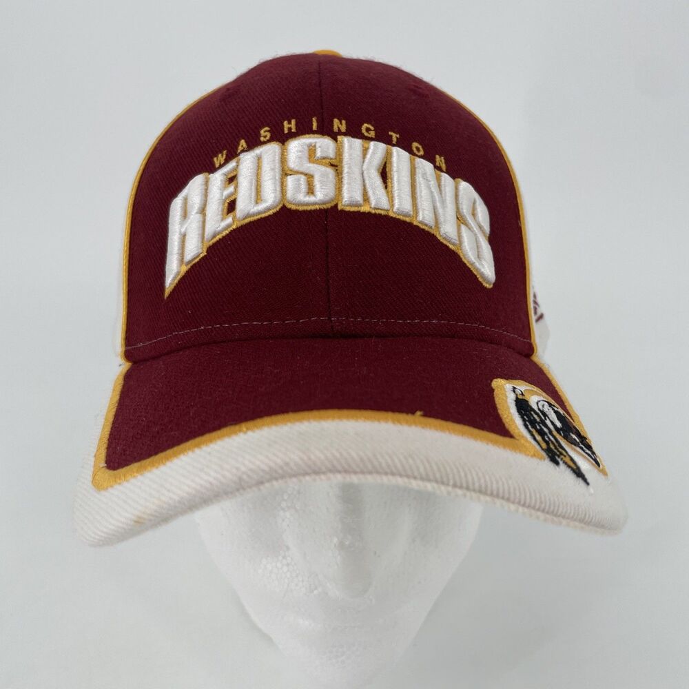 Vintage Reebok Washington Redskins Strapback Hat Cap NFL Burgundy Gold OSFM